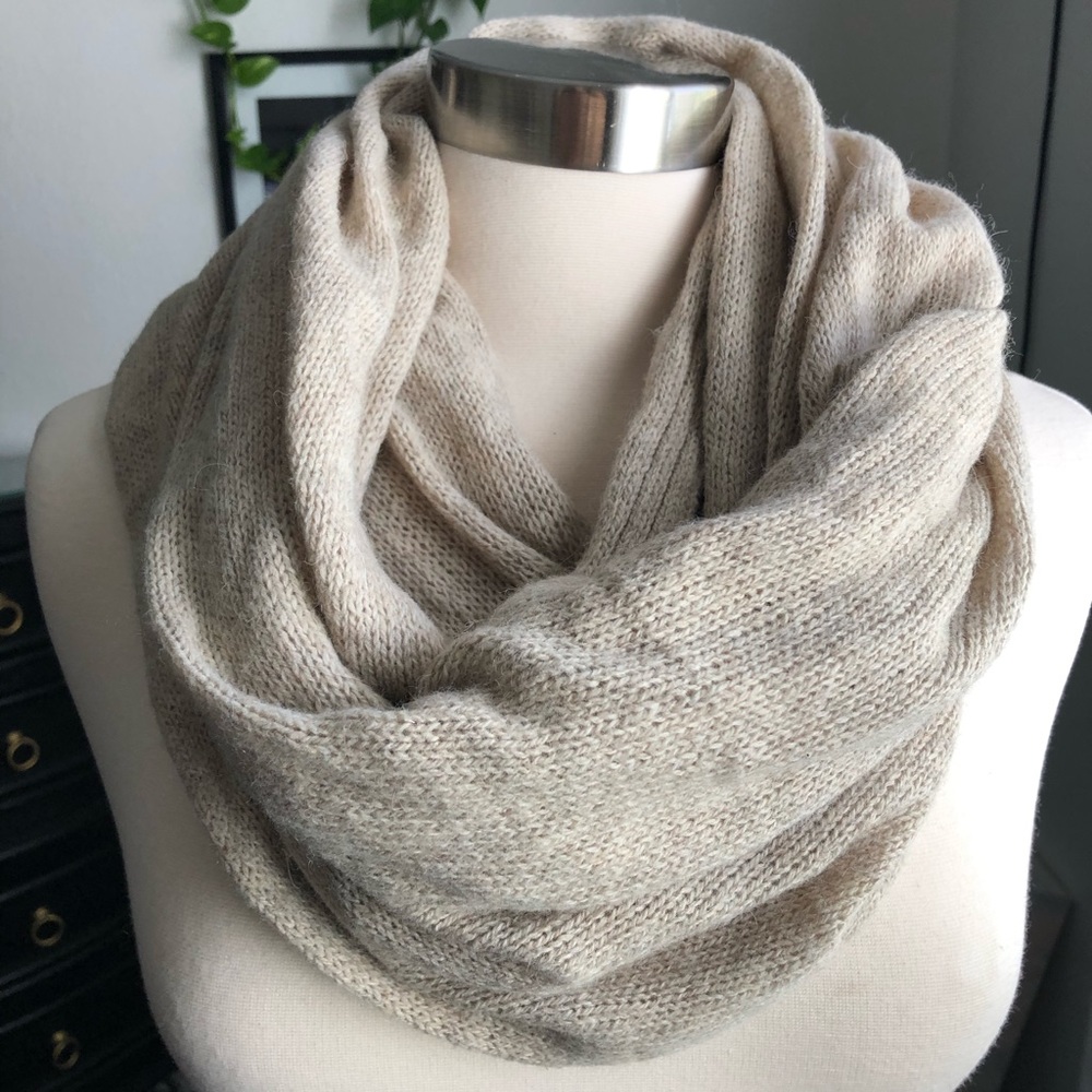 Beige Infinity Scarf